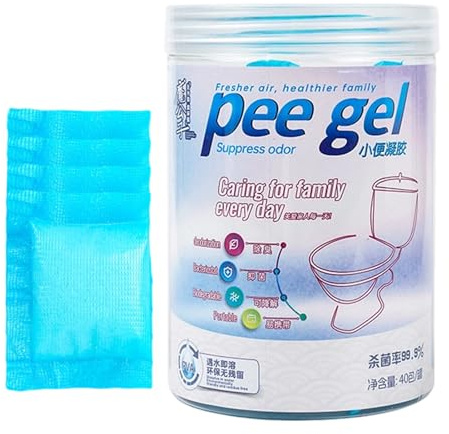 Dgayaeic Portable Toilet Coagulant, Turns Liquid Waste Into Gel Instantly, 1box(40 Pieces), Travel Toilet Gel, Pee Powder, Easy To Use, Waste Solidifier For Travel & Outdoor Adventures