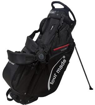 Tour Made Hybrid Organizer Golfbag Herren I 2,9kg leichtes Golf Trolley & Tragebag I 14Fach Divider bis zum Boden I viel Stauraum inkl. Kühltasche I 7 Taschen