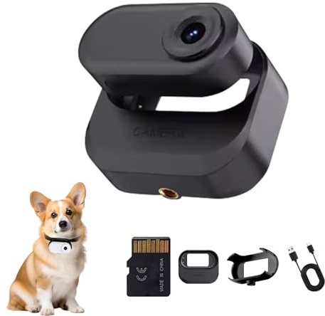 Caméra de sport portable réglable avec détecteur de mouvement - Double support de batterie - Appareil de cyclisme pour animaux domestiques - Détecteur de mouvement