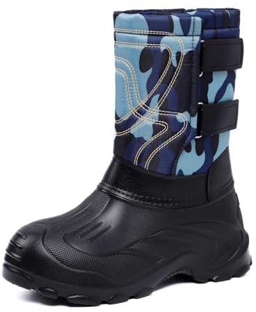 Herren Schneestiefel Rutschfest Winterboots Winterstiefel Wasserdicht Schneeboots Snow Boots Men Thermo Dicke Skistiefel Warm Breite Füße Snowboots Skischuhe Wanderschuhe Für Outdoor & Schnee
