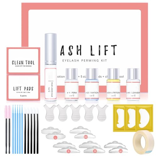 Wimpernlifting Set, 2026 Aktualisiertes Lash Lifting Set, Natürliche & Dickere Lash Lift Kit, Sicherheit Wimpernwellen Starter Kit, Semipermanentes Curling Wimpern Dauerwellen, Leicht Zu Bedienen