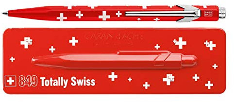 Caran d'Ache 849 Stylo-bille Motif drapeau suisse