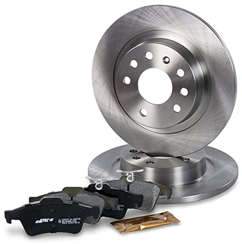 BESTPRICE ATP Bremsenset Hinterachse inkl. Bremsscheiben Ø 278 mm Voll + | Kompatibel mit: OPEL SIGNUM CC, SAAB 9-3 Cabriolet, 9-3X, VAUXHALL SIGNUM