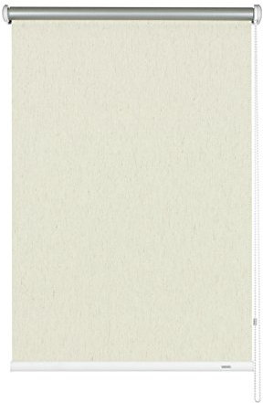 Gardinia Seitenzug-Rollo mit Thermo-Rückseite, Decken-, Wand- oder Nischenmontage, Höchste Lichtreflektion, Energiesparend, Alle Montage-Teile inklusive, Struktur Natur, 52 x 180 cm (BxH), 6494052180