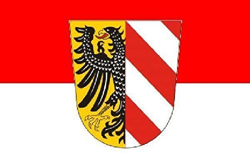 U24 Aufkleber Nürnberg Flagge Fahne 8 x 5 cm Autoaufkleber Sticker