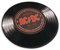 AC/DC Teppich rund Schallplatte - Fußmatte 60 cm Durchmesser Heavy Metal Teppich