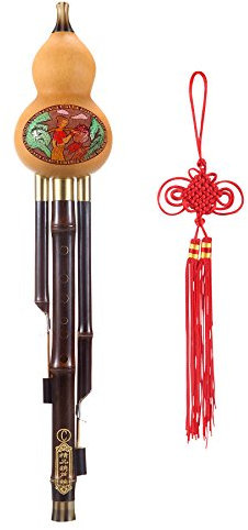 L 'ms Professional Bambus Hulusi 3 Oktaven Gourd Flute Woodwind mit Box C Key