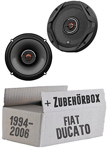 Lautsprecher - Einbauset passend mit JBL GX602 | 2-Wege | 16,5cm Koax für FIAT Ducato 230 244 Front
