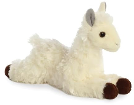 Aurora, 31744, Mini Flopsies, 20,3 cm, Plüschtier Lama, weiß