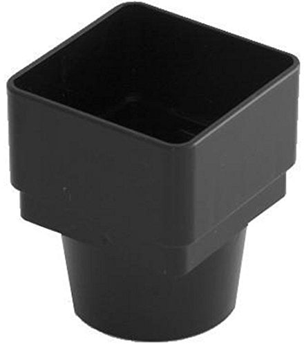 RWSD2BL Black Marshall Tufflex Downpipe Adaptor 65mm Square to 68mm Round
