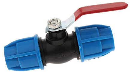LOVIVER Rubinetto di Arresto Valvola Sfera di Tubo di Irrigazione, Anima in Acciaio da 25 mm
