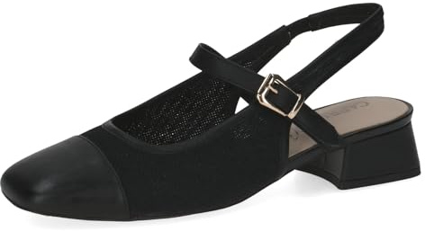 CAPRICE Damen Pumps mit Absatz, Schwarz (Black Comb), 40