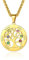 Custom4U Collier Personnalisé 6 Prénoms,Pendentif Arbre de Vie Plaqué Or en Acier Inoxydable Gravé Pierres de Naissance,Bijoux de Famille,Chaine 55+5 cm,Cadeau Anniversaire Femme Maman,Grand Mère