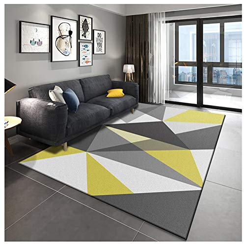 GUOCU Teppich Designerteppich Interieur Teppich Wohnzimmerteppich Kurzflor Teppich Mit Konturenschnitt Karo Moderne Teppiche Geometrische Muster Patchwork Teppich Trend Vintage Teppich,Bunt27,50x80