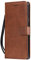 DENDICO Coque pour Galaxy S10 5G, PU en Cuir Coque Portefeuille Étui Housse, Design Classique TPU Coque pour Samsung Galaxy S10 5G - Marron