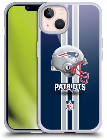 Head Case Designs Offizielle NFL Helm New England Patriots Logo Gelhülle [Militärischer Schutzgrad] Kompatibel Mit Apple iPhone 13 Und Kompatibel Mit MagSafe