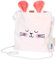 Papierdrachen Hasen Handtasche rosa mit Schulterriemen - aus Samt mit Hasengesicht und Ohren - Glitzerdetail - Geschenk zu Ostern - Umhängetasche Mädchen