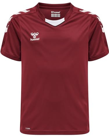 hummel Core XK Poly Trikot Kids Weiß rotweiss, 16 (176) Kinder