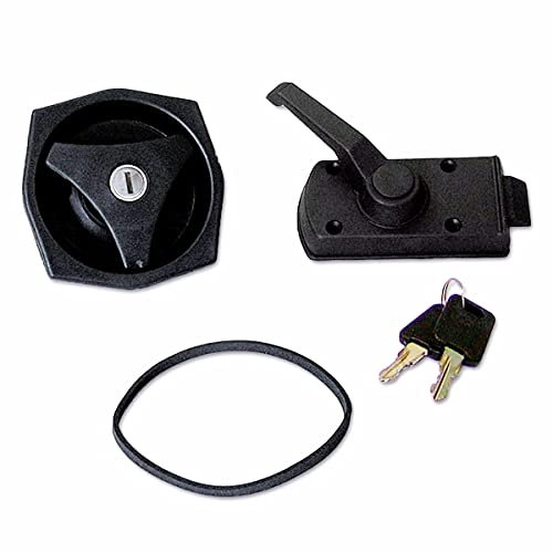 FAP 1033 - Serratura di ingresso per roulotte, colore: Nero