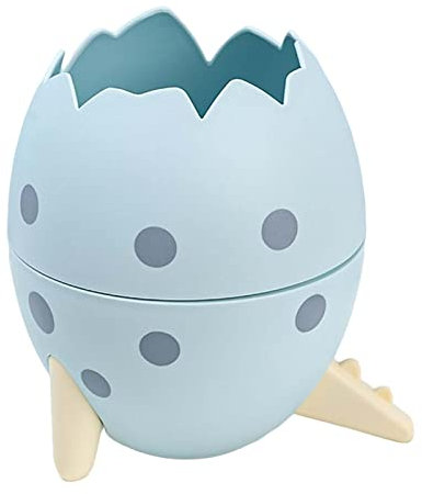 F Fityle Multifonctionnel Dinosaure Oeuf Porte-Crayon Porte-Stylo Boîte de Papeterie Boîte de Rangement Pot de Rangement Conteneur Organisateur de Bureau, Bleu