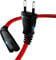 2m Câble d'alimentation 2 pôlesCâble d'alimentation Prise Euro (CEE 7/16 sur C7) Tresse Nylon Câble Universel pour Petits appareils avec VDE pour TV, PS3/PS4/PS5