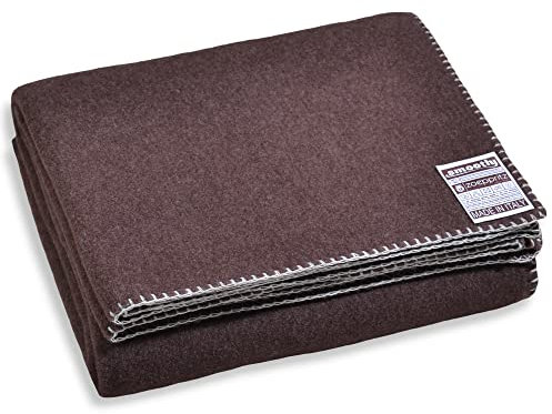 Zoeppritz since 1828 Smoothy Fleece-Decke – Flauschige Kuscheldecke aus Polarfleece - vegan – 140x190cm – 880 Dark Brown