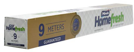 FotoStation 9M Heavy-Duty Kitchen Foil, 25 Rolls Tin Foil 10.5 Micron Aluminium Foil Roll 295mm x 9m Wrapping Paper Foil Food Service & Catering Foil for Roasting Baking Grilling Bulk Quantity