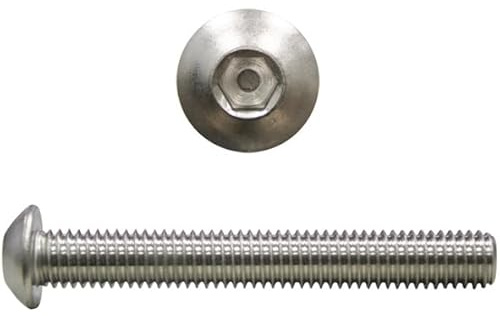 Linsenkopfschrauben ISO7380 M5x60 Edelstahl V2A 100 Stk.