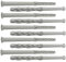 AERZETIX - C67081 - Set di 10 tasselli universali 8x140mm con flangia smussata/fresata - in poliammide - muratura fissaggio calcestruzzo mattone cemento lavori edilizia vite costruzione