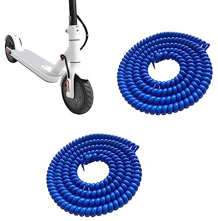 YQQXCY 2M Scooter Kabelschutz Spiral Kabelschlauch, für Ninebot G30 Max Kugoo M365 Xiaomi 1S Pro2 Mi3,E-Scooter Zubehör (Blau)