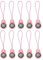 PATIKIL Survie Boussole, 25 Paquet Poche Camping Boussole avec Ficelle pour Extérieur Randonnée Chasse Voyage Fête Faveurs, Rose