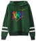 doyouwantmore Hoodies für Frauen Zumba Letter Graphic Sweatshirts mit Kordelzug Langarm Vintage Hoodie Sweatshirt Tops Kleidung Casual Pullover