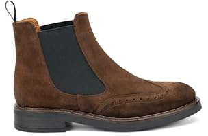 Frau, Stivaletti Casual Donna in Pelle Scamosciata Blu con Lavorazione all'Inglese con Coda di Rondine, Elastico Bilaterale Nero, Pull Up sul Retro, Suola Antiscivolo in Gomma TPU, Made in Italy