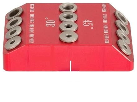 ZERVA 30/45/90 Degree Angle Oblique Pocket Hole Jig, Guide Jig Kit Wood Inclined Hole Jig