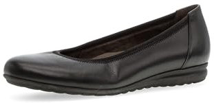 Gabor Damen Klassische Ballerinas | Frauen Flats | Moderate Mehrweite (G) | Slip-ons | Freizeitschuhe | sportlich | Ballerinen | schwarz | 37 EU - 4 UK
