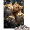 Collection Jigsaw Galaxy Shining Kittens 1000-teiliges Holzpuzzle für Erwachsene und Kinder mit passendem Poster und Quizblatt 1000 Teile (50 x 75 cm)