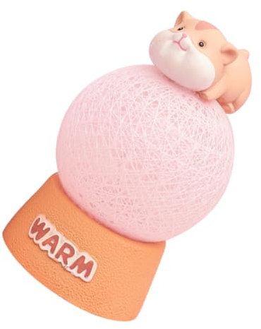 Mikikit Niedlicher Hamster-ornament Lichtschlauch Nachtlicht Schmuck für Home-office-party Weihnachtsdekoration