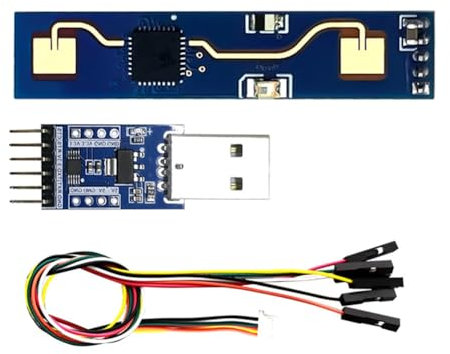 Ctwezoikmt LD2410B 24 GHz Radar Human Presence Sensing Modul mit BT + CH340 Adapter + Kabel 5 V LD2420 Millimeter Wave Motion Sensor Langlebig Einfache Installation