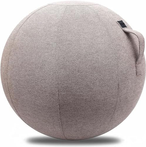 HENXUE Gymnastikball-Abdeckung 55 cm, 65 cm, 75 cm, Yoga-Ball Mit Griff, Sitzball-Stuhl-Schutz, Schweizer Ball Für Mehrzweck-Einsatz, 006, 65CM