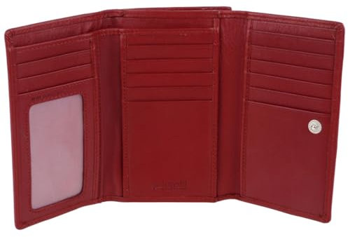 Golunski Leder Damen Geldbörse/Geldbörse RFID-geschützt, rot, Einheitsgröße, Zeitgenössisch