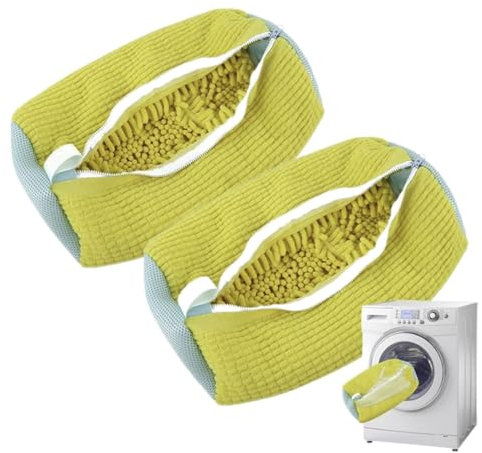 Schuhwaschmaschinenbeutel, 2 Stück, wiederverwendbarer und langlebiger Schuhwaschbeutel mit Reißverschluss, Schuhwäschebeutel, hält Schuhe sauber, Wäschenetz für Schuhe, schützt Ihre Schuhe