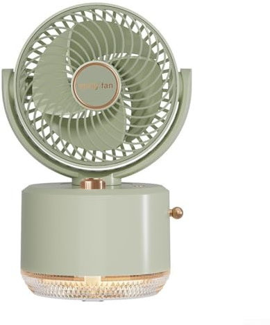 JINSBON Ventilador de escritorio USB con pulverizador, práctico ventilador de escritorio pequeño humidificador de agua (verde)