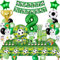 Fussball Geburtstag Deko 8 Jahre, Fussball Partygeschirr Set, Geburtstagsdeko 8 Jahre Junge, Fußball Luftballons Pappteller Tassen Servietten Tischdecke für Party Kindergeburtstag Deko 16 Gäste