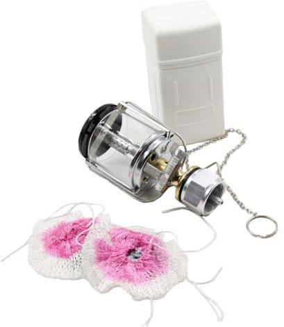 Anneome 1 Satz Gaslampe Propan-Laterne Überlebenslaterne Mini-Gaslaterne tragbare Campinglaterne Minizelt zeltlampe zeltlicht das Gas gasbetriebene Lampe Zeltbeleuchtungswerkzeug Edelstahl