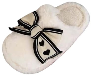 Zapatillas de mujer con estampado de leopardo para hombre y mujer, informales, de felpa, parte inferior plana, pantuflas de felpa para mujer, pantuflas cálidas de Navidad, pantuflas para microondas,