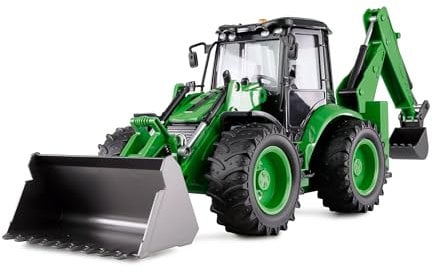Amewi Terre per escavatori G1401E 1:14 RTR verde telecomandate RC 2 in 1 pale gommate & escavatori bambini 8 anni