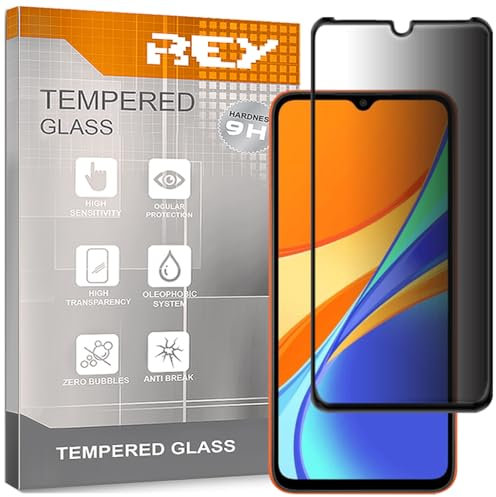Protector de Pantalla Antiespía para XIAOMI REDMI 9A - REDMI 9C - REDMI 9AT - REDMI 10A, Cristal Vidrio Templado Premium