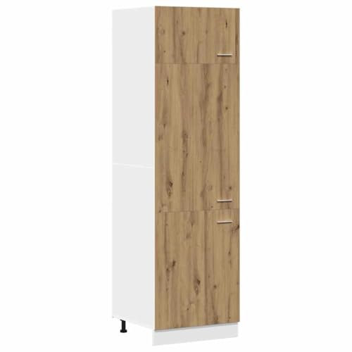 vidaXL Kühlumbauschrank Lyon Artisan-Eiche 60x57x207 cm Holzwerkstoff