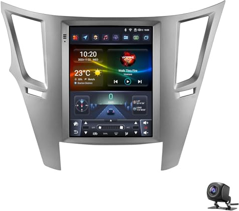Autoradio für Su-baru Outback lmpreza Legacy 2009-2014 Android 15 Stereo 9'' Touchscreen GPS Navi mit Wireless CarPlay Android Auto Mirror Link WiFi BT FM/RDS/EQ Rückfahrkamera(Color:S8)