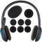 JEYORZY 6 Piezas Almohadillas para Auriculares, Almohadillas de Espuma, Almohadillas de Repuesto Almohadillas de Espuma para los oídos, para Logitech H330 / H340 / H390 / H600 / H609 / H760